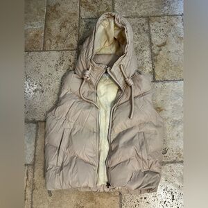 TCEC Beige and Cream Jacket Vest